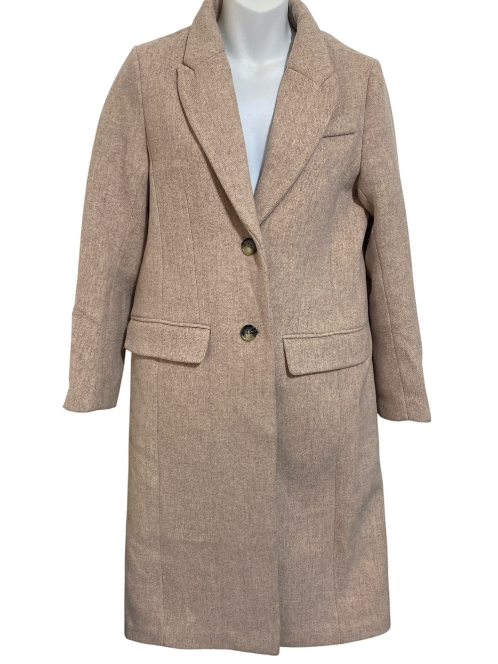 H&M Wool Blend Single Breasted Coat